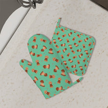 Load image into Gallery viewer, Playful Doodle Love Oven Mitts and Pot Holder Set-Kitchen Decor-Accessories,Dog Mom Gifts,Doodle-3