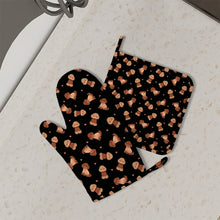 Load image into Gallery viewer, Playful Doodle Love Oven Mitts and Pot Holder Set-Kitchen Decor-Accessories,Dog Mom Gifts,Doodle-2