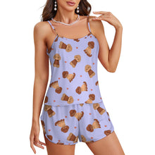 Load image into Gallery viewer, Playful Doodle Women&#39;s Cami and Shorts Pajama Set-24