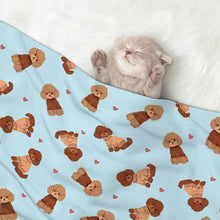 Load image into Gallery viewer, Playful Doodles in Christmas Blanket for Dog-Pet Furniture-12
