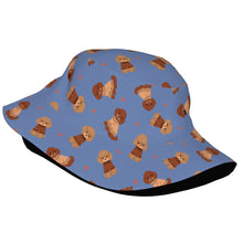 Load image into Gallery viewer, Playful Doodles in Christmas Bucket Hat-Hats &amp; Caps-34