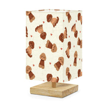 Load image into Gallery viewer, Playful Doodles in Christmas Desktop Table Lamp-Desk Lamps-Christmas,Dog Dad Gifts,Dog Mom Gifts,Doodle,Home Decor,Lamp-US Plug-2