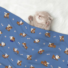 Load image into Gallery viewer, Playful English Bulldog Adventures Blanket for Dog-Pet Furniture-Blankets,English Bulldog,Home Decor-8