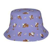 Load image into Gallery viewer, Playful English Bulldog Adventures Bucket Hat-Hats &amp; Caps-Lavender Purple-One Size-9