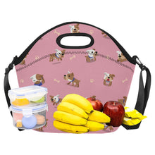 Load image into Gallery viewer, Playful English Bulldog Adventures Neoprene Lunch Bag-3