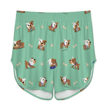 Load image into Gallery viewer, Playful English Bulldog Adventures Women's Cami and Shorts Pajama Set-21