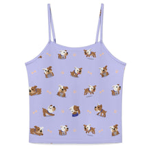 Load image into Gallery viewer, Playful English Bulldog Adventures Women's Cami and Shorts Pajama Set-6