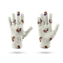 Load image into Gallery viewer, Playful English Bulldog Pattern Touch Screen Gloves-Accessories-Accessories, Dog Dad Gifts, Dog Mom Gifts, Gloves-9