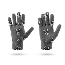 Load image into Gallery viewer, Playful Frenchie Charm Touch Screen Gloves-Accessories-Accessories,Dog Dad Gifts,Dog Mom Gifts,Gloves-12
