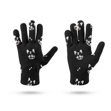 Load image into Gallery viewer, Playful Frenchie Charm Touch Screen Gloves-Accessories-Accessories,Dog Dad Gifts,Dog Mom Gifts,Gloves-13