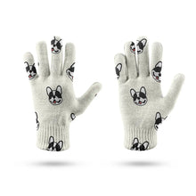 Load image into Gallery viewer, Playful Frenchie Charm Touch Screen Gloves-Accessories-Accessories,Dog Dad Gifts,Dog Mom Gifts,Gloves-9