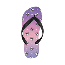 Load image into Gallery viewer, Playful Frenchie Charm Unisex Slippers - 7 Gradients-CornflowerBlue9-S-6