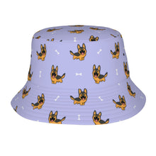 Load image into Gallery viewer, Playful German Shepherd Bucket Hat-Hats &amp; Caps-Accessories,Dog Dad Gifts,Dog Mom Gifts,German Shepherd,Hats-Lavender Purple-One Size-17