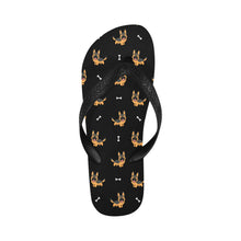 Load image into Gallery viewer, Playful German Shepherd Unisex Slippers - 7 Gradients-Black-S-24