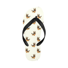 Load image into Gallery viewer, Playful German Shepherd Unisex Slippers - 7 Gradients-Ivory-S-21