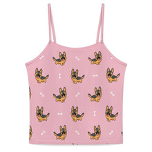 Load image into Gallery viewer, Playful German Shepherd Women's Cami and Shorts Pajama Set-13