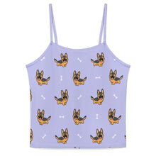 Load image into Gallery viewer, Playful German Shepherd Women's Cami and Shorts Pajama Set-5