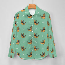 Load image into Gallery viewer, Playful German Shepherd Women's Shirt-13