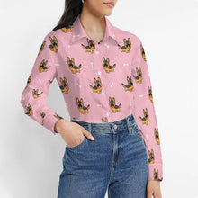 Load image into Gallery viewer, Playful German Shepherd Women's Shirt-5