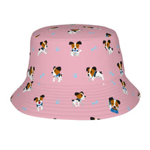 Load image into Gallery viewer, Playful Jack Russell Terrier Moments Bucket Hat-Hats &amp; Caps-Light Pink-One Size-33