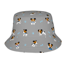 Load image into Gallery viewer, Playful Jack Russell Terrier Moments Bucket Hat-Hats &amp; Caps-Parisian Gray-One Size-9