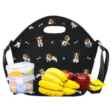 Playful Jack Russell Terrier Moments Neoprene Lunch Bag 12 360x
