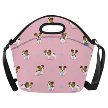 Load image into Gallery viewer, Playful Jack Russell Terrier Moments Neoprene Lunch Bag-Pink-ONESIZE-6