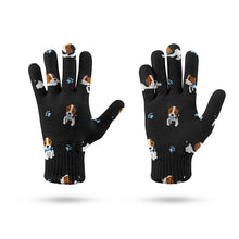 Load image into Gallery viewer, Playful Jack Russell Terrier Moments Touch Screen Gloves-Accessories-Accessories, Dog Dad Gifts, Dog Mom Gifts, Gloves, Jack Russell Terrier-13