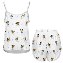 Load image into Gallery viewer, Playful Jack Russell Terrier Moments Women's Cami and Shorts Pajama Set-11