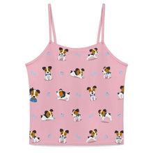 Load image into Gallery viewer, Playful Jack Russell Terrier Moments Women's Cami and Shorts Pajama Set-13
