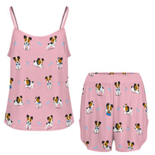 Load image into Gallery viewer, Playful Jack Russell Terrier Moments Women's Cami and Shorts Pajama Set-14