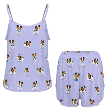 Load image into Gallery viewer, Playful Jack Russell Terrier Moments Women's Cami and Shorts Pajama Set-6