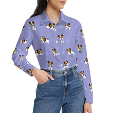 Load image into Gallery viewer, Playful Jack Russell Terrier Moments Women's Shirt-16