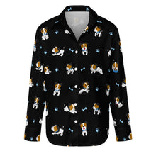 Load image into Gallery viewer, Playful Jack Russell Terrier Moments Women's Shirt-S-Black-24