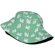 Load image into Gallery viewer, Playful Maltese in a Garden Stroll Bucket Hat-Hats &amp; Caps-18