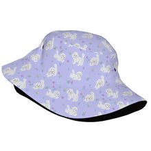 Load image into Gallery viewer, Playful Maltese in a Garden Stroll Bucket Hat-Hats &amp; Caps-26