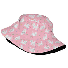 Load image into Gallery viewer, Playful Maltese in a Garden Stroll Bucket Hat-Hats &amp; Caps-2