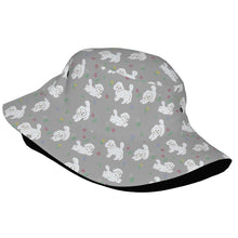 Load image into Gallery viewer, Playful Maltese in a Garden Stroll Bucket Hat-Hats &amp; Caps-34