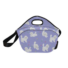 Load image into Gallery viewer, Playful Bichon Frise Love Neoprene Lunch Bag-12