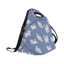 Load image into Gallery viewer, Playful Bichon Frise Love Neoprene Lunch Bag-14