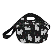 Load image into Gallery viewer, Playful Bichon Frise Love Neoprene Lunch Bag-16