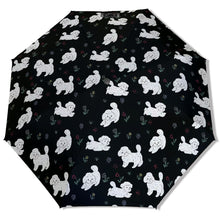 Load image into Gallery viewer, Playful Maltese in a Garden Stroll Umbrella-Accessories-Accessories,Dog Mom Gifts,Umbrella-11