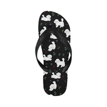 Load image into Gallery viewer, Playful Bichon Frise Love Unisex Slippers-26