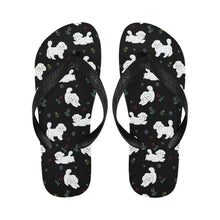 Load image into Gallery viewer, Playful Bichon Frise Love Unisex Slippers-25