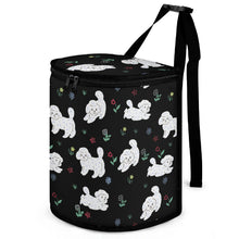 Load image into Gallery viewer, Playful Maltese Love Multipurpose Car Storage Bag - 4 Colors-Car Accessories-Bags, Car Accessories, Maltese-ONE SIZE-Black1-1