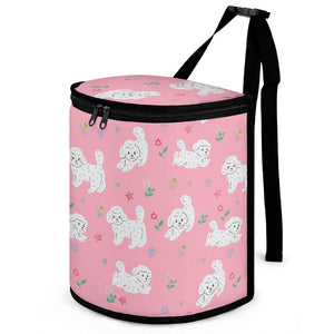 Playful Maltese Love Multipurpose Car Storage Bag - 4 Colors-Car Accessories-Bags, Car Accessories, Maltese-ONE SIZE-LightPink-8