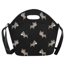 Load image into Gallery viewer, Playful Pit Bull Pup Neoprene Lunch Bag-16