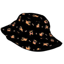Load image into Gallery viewer, Playful Pug Adventure Bucket Hat-Hats &amp; Caps-42