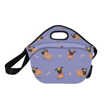 Load image into Gallery viewer, Playful Pug Adventure Neoprene Lunch Bag-16