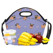 Load image into Gallery viewer, Playful Pug Adventure Neoprene Lunch Bag-13